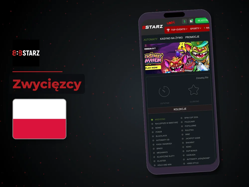 888Starz - Zwycięzcy