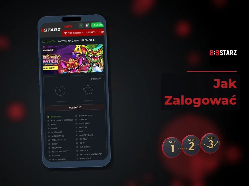 888Starz - Jak Zalogować
