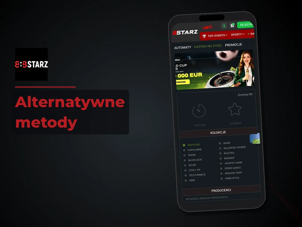 888Starz - Alternatywne metody