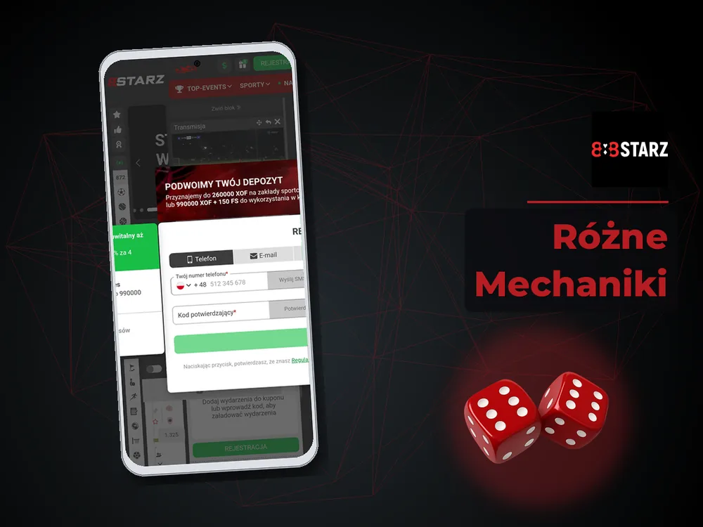 888Starz - Różne Mechaniki