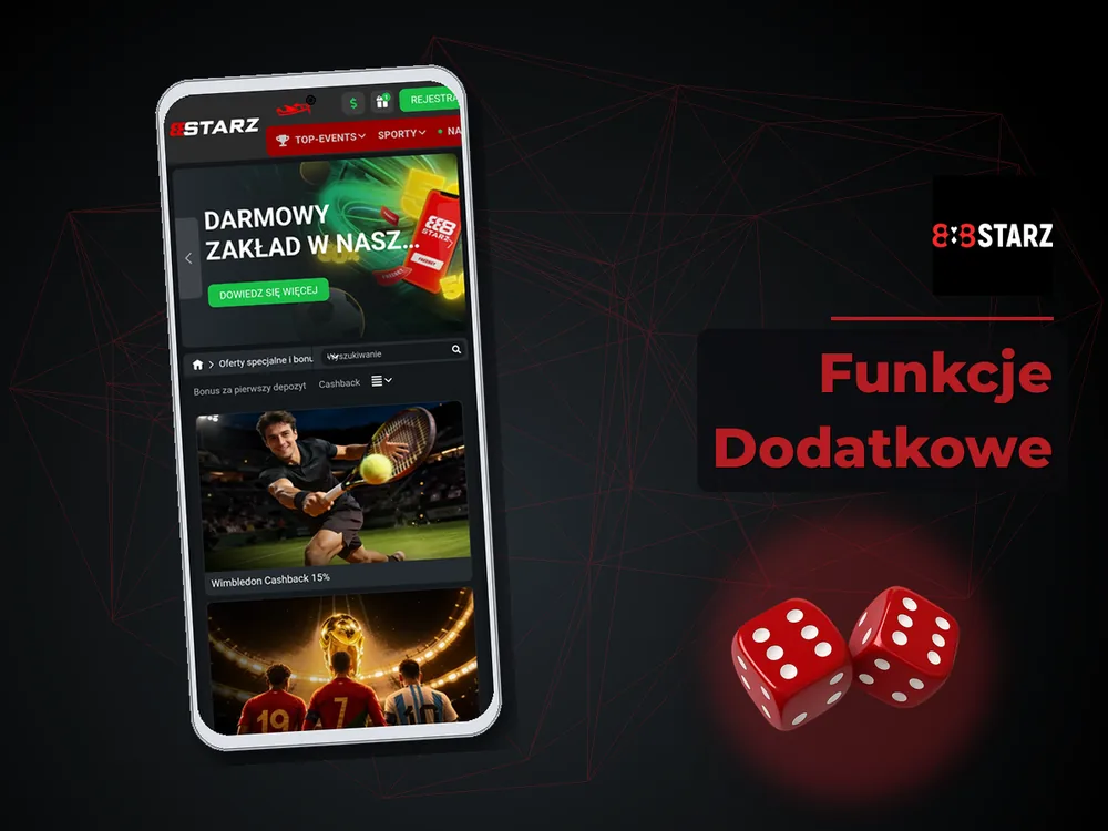 888Starz - Funkcje Dodatkowe