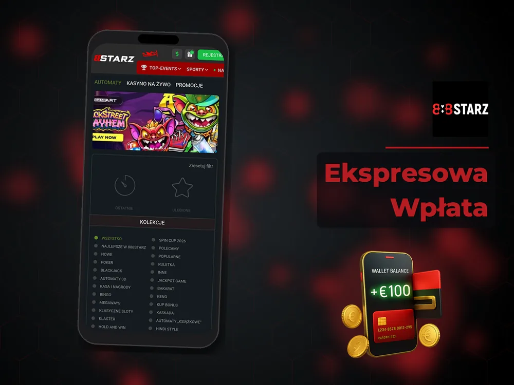 888Starz - Ekspresowa Wpłata