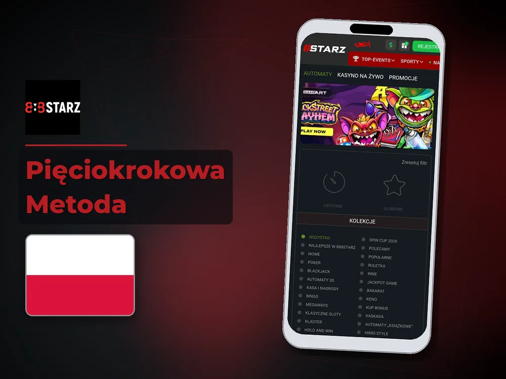 888Starz - Pięciokrokowa Metoda