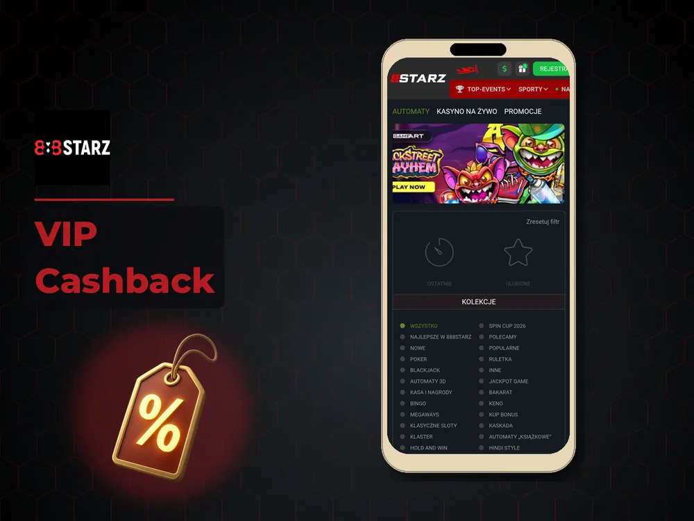 888Starz - VIP Cashback