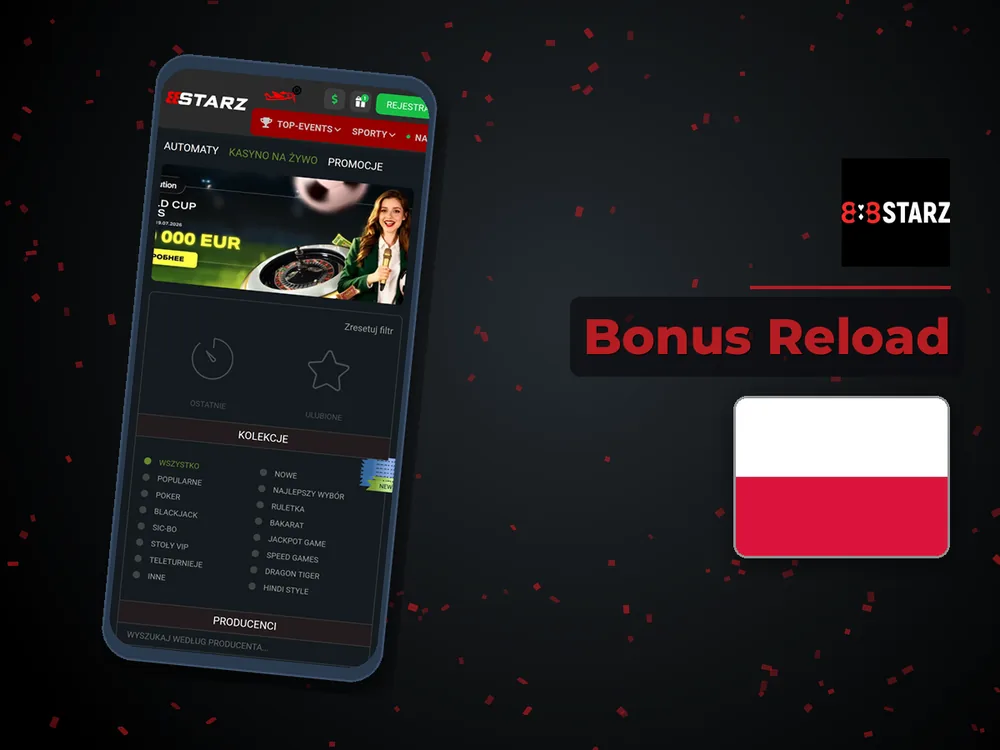 888Starz - Bonus Reload