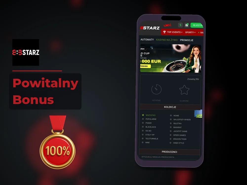 888Starz - Powitalny Bonus