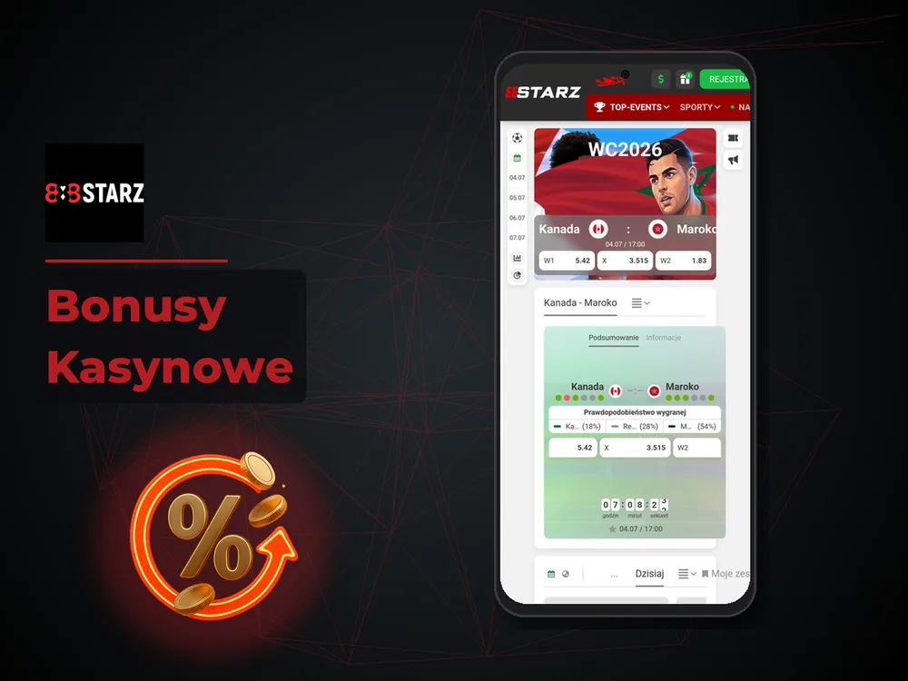888Starz - Bonusy Kasynowe