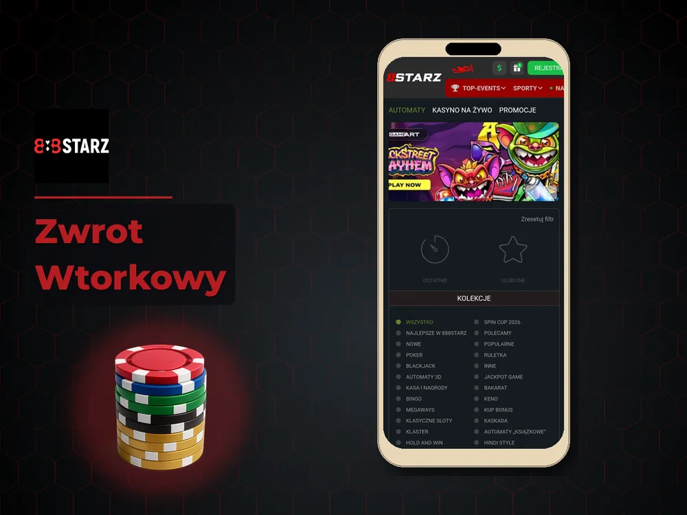 888Starz - Zwrot Wtorkowy