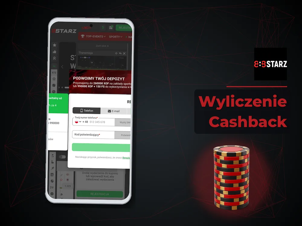 888Starz - Wyliczenie Cashback