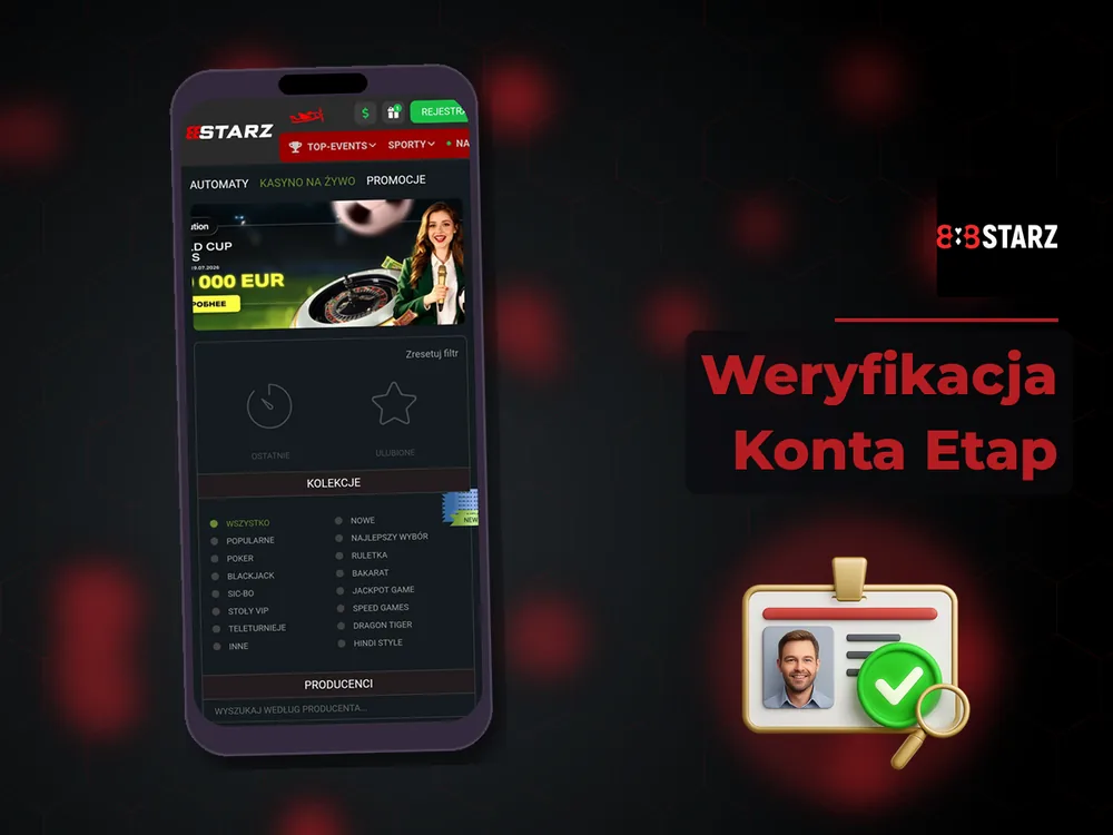 888Starz - Weryfikacja Konta Etap