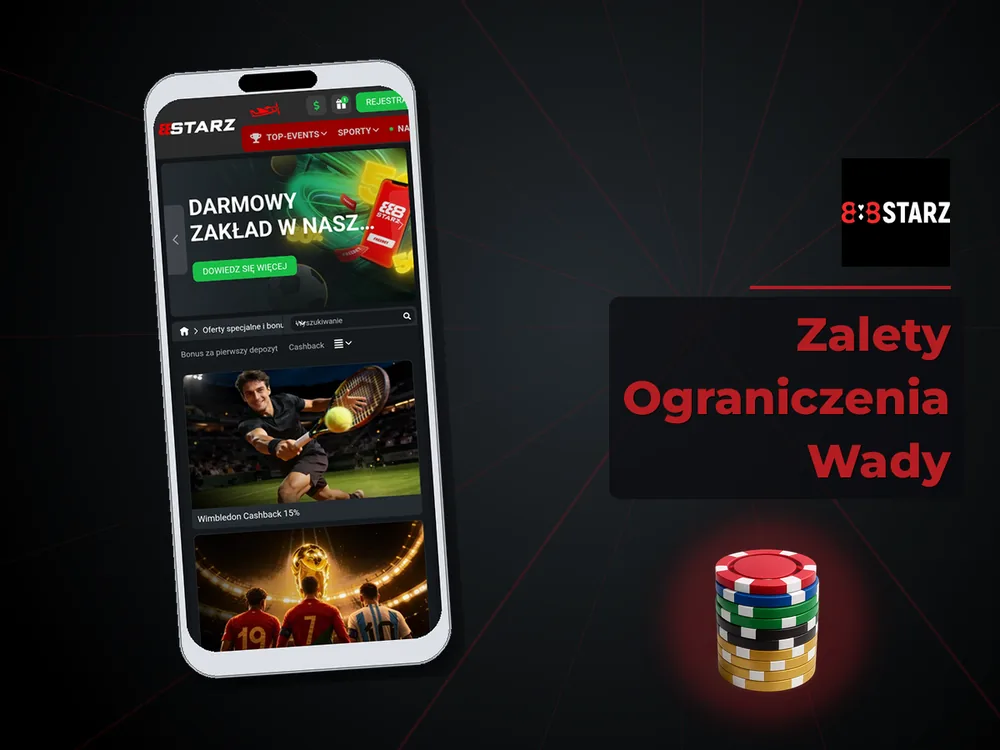 888Starz - Zalety Ograniczenia Wady
