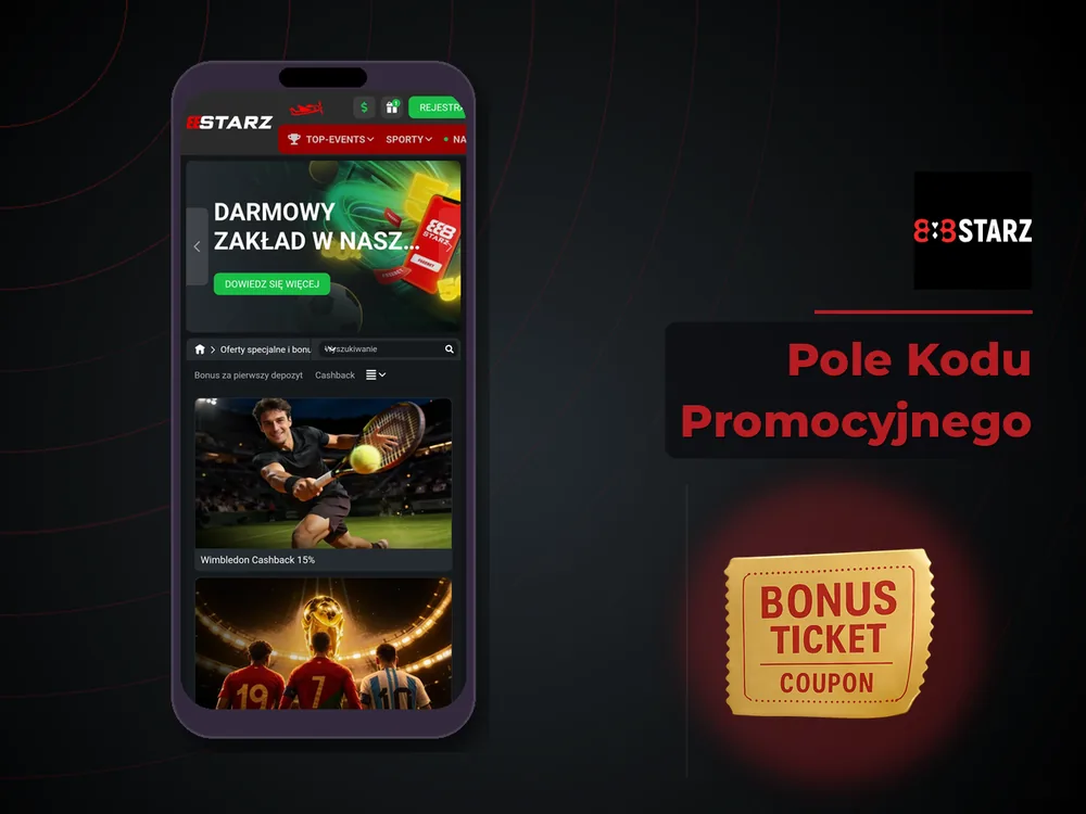 888Starz - Pole Kodu Promocyjnego