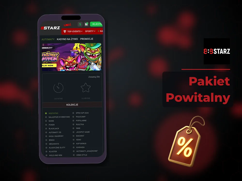 888Starz - Pakiet Powitalny