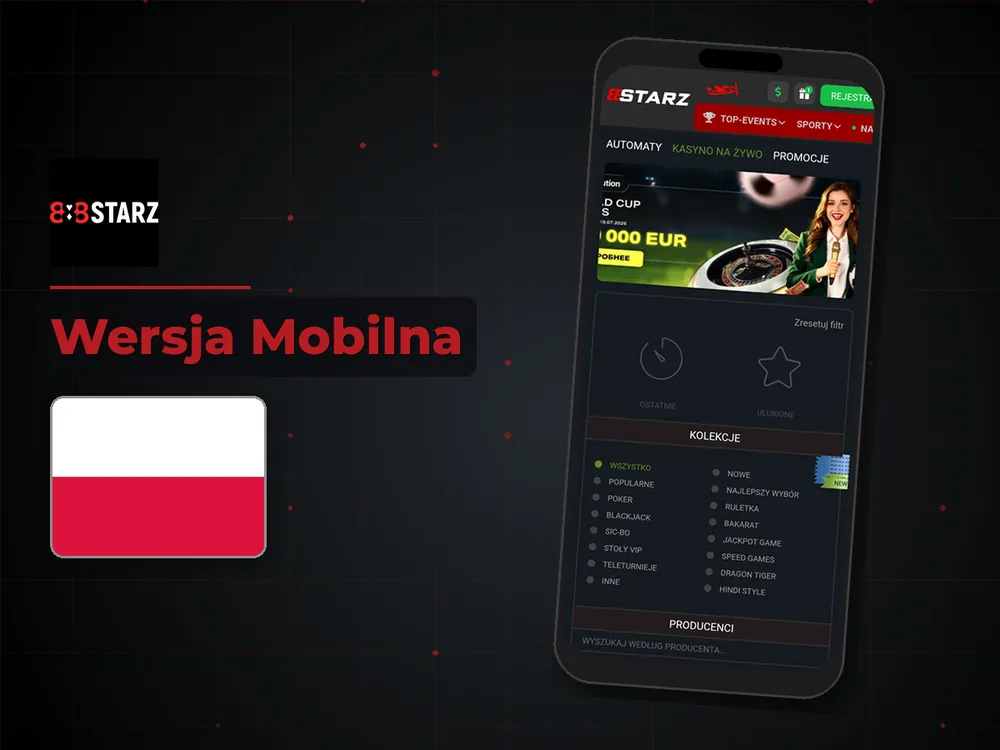 888Starz - Wersja Mobilna