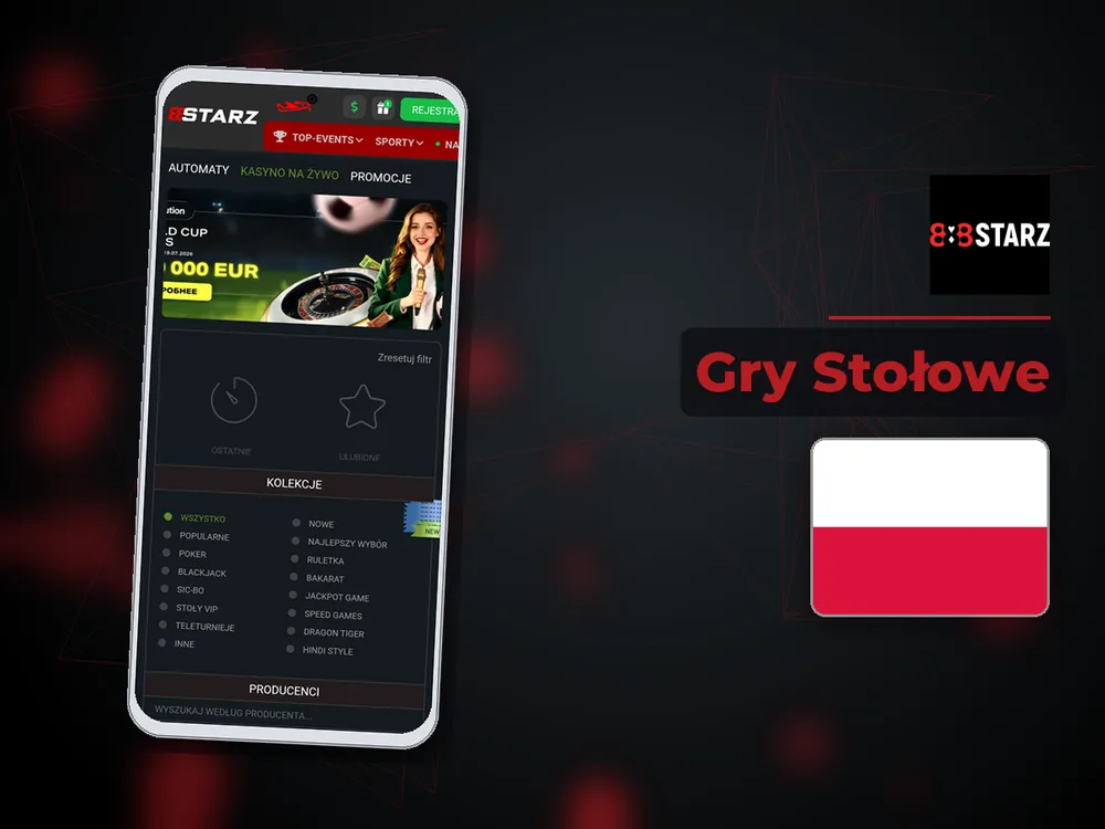 888Starz - Gry Stołowe