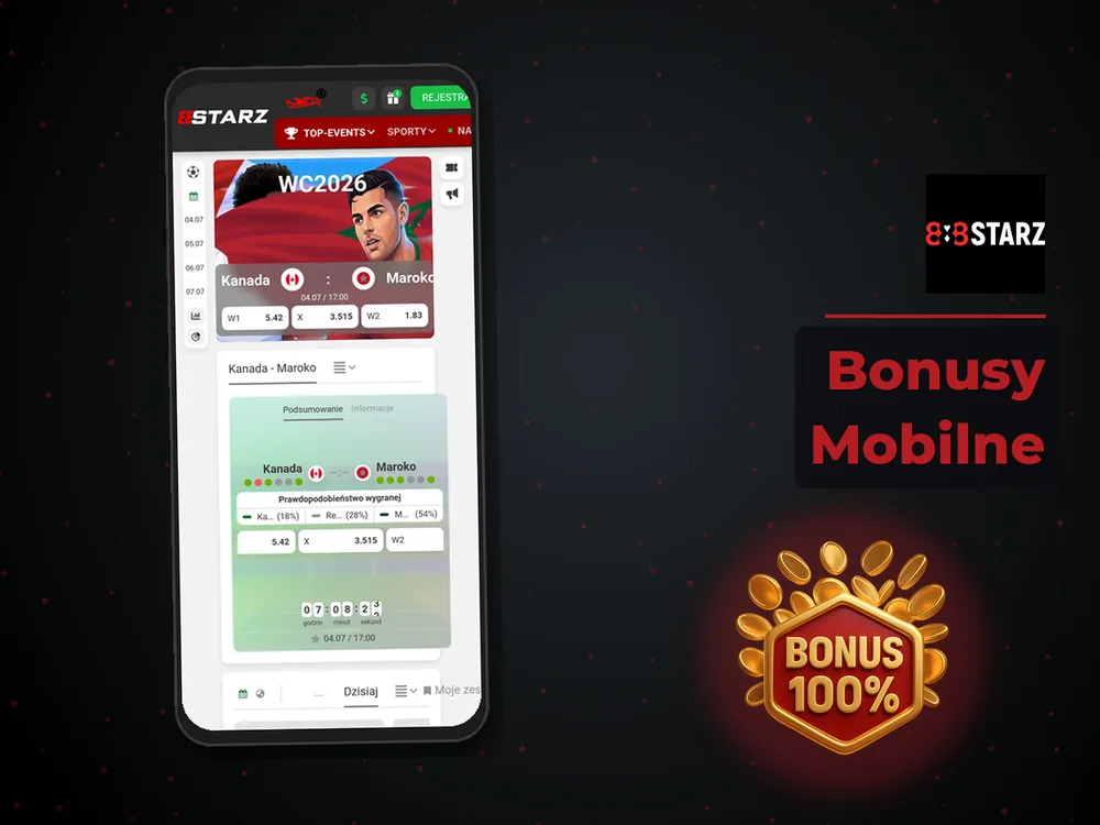 888Starz - Bonusy Mobilne