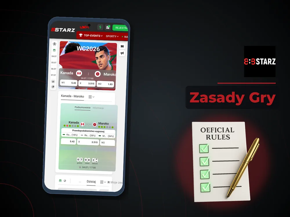 888Starz - Zasady Gry