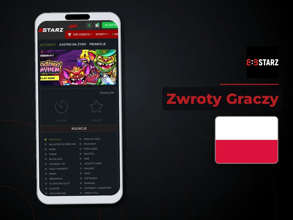 888Starz - Zwroty Graczy