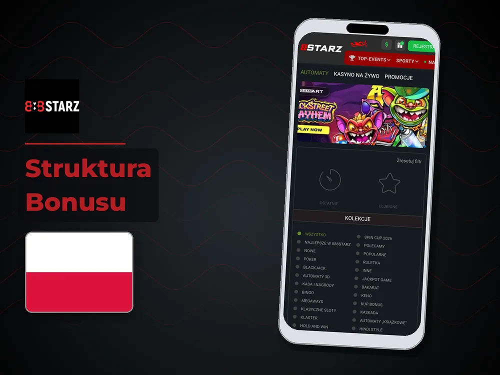 888Starz - Struktura Bonusu