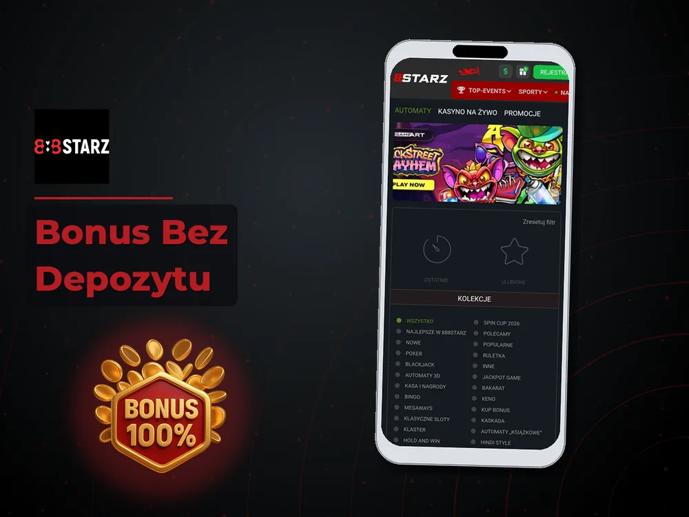 888Starz - Bonus Bez Depozytu