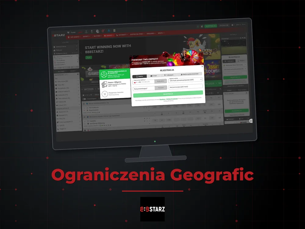 888Starz - Ograniczenia Geografic