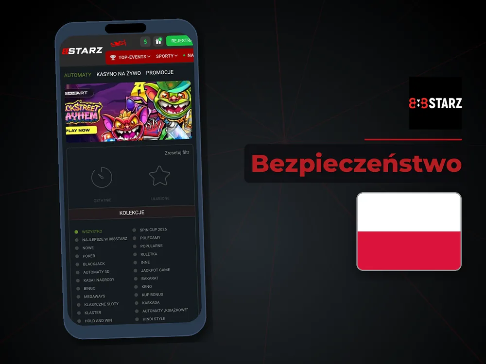 888Starz - Bezpieczeństwo