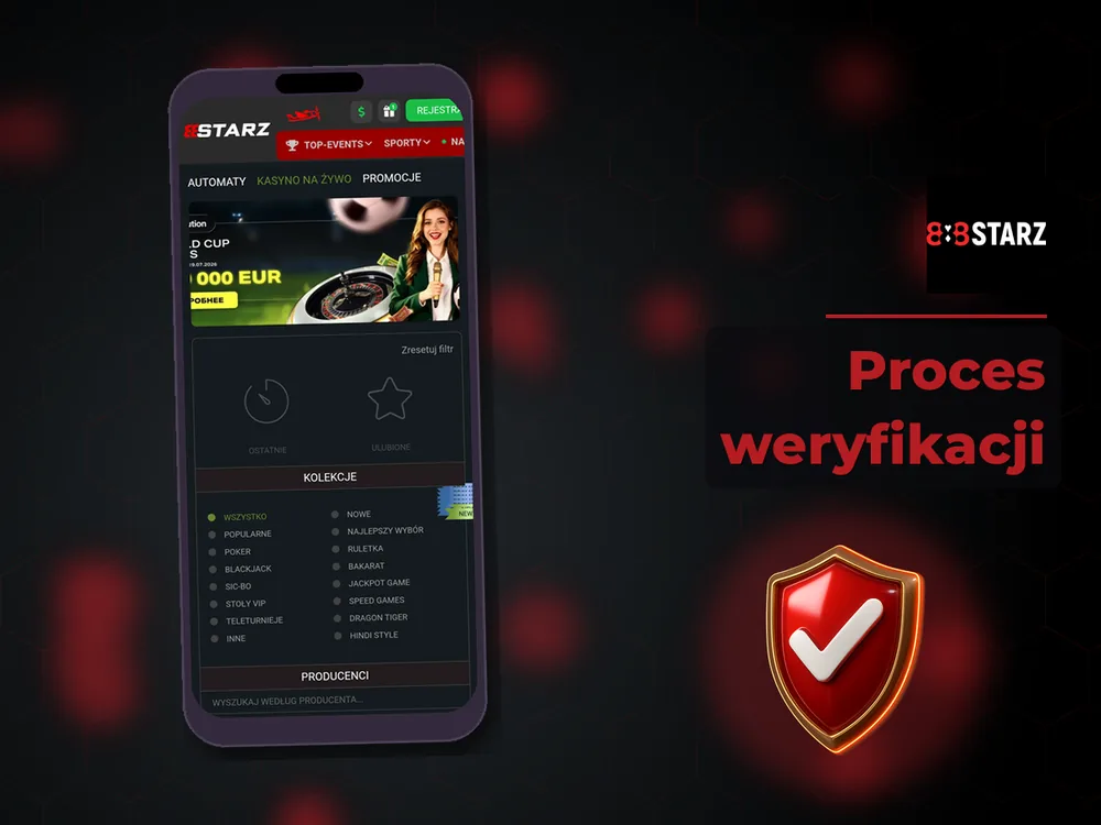 888Starz - Proces weryfikacji