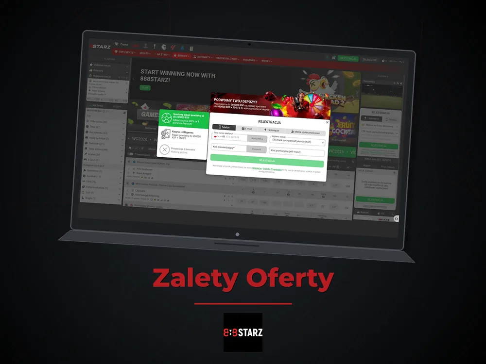 888Starz - Zalety Oferty